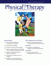 Demo Journal of Physical Therapy: 92 (10)