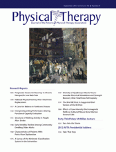 Demo Journal of Physical Therapy: 92 (9)