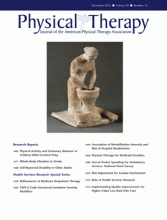 Demo Journal of Physical Therapy: 95 (12)