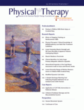 Demo Journal of Physical Therapy: 94 (7)