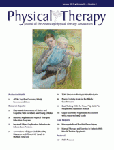 Demo Journal of Physical Therapy: 95 (1)