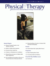 Demo Journal of Physical Therapy: 95 (10)